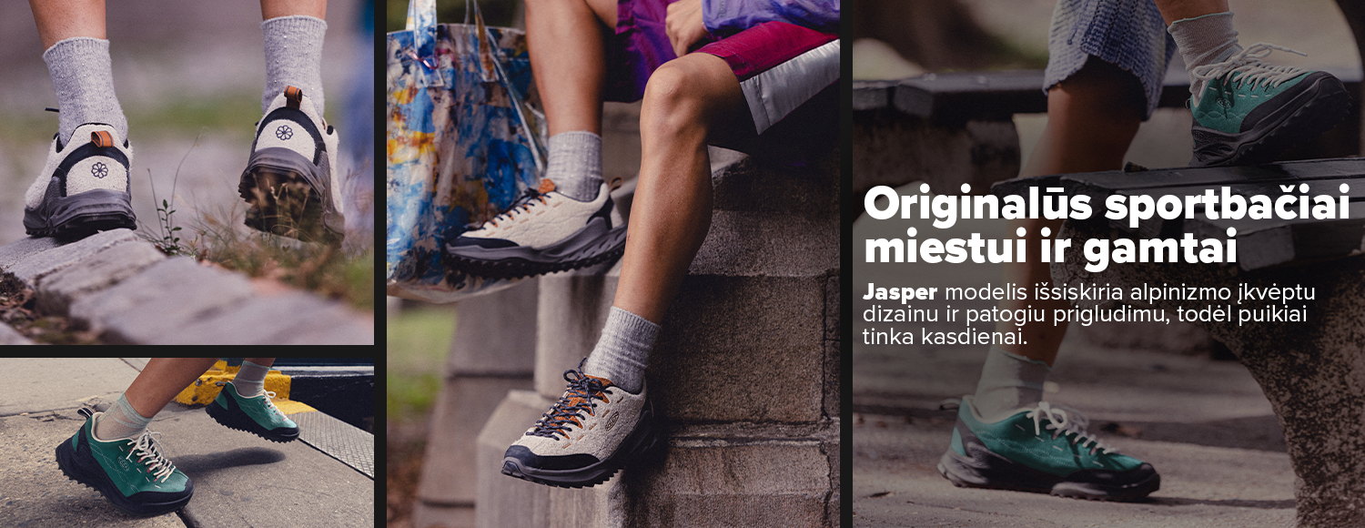 Keen Jasper ir Keen Jasper Zionic &ndash; patogūs laisvalaikio batai vyrams ir moterims su unikaliu dizainu, tvirtu padu ir komfortu visai dienai. 365 d. nemokamas grąžinimas.